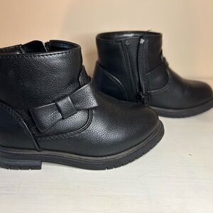 Kids Black Ankle Boots